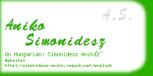 aniko simonidesz business card